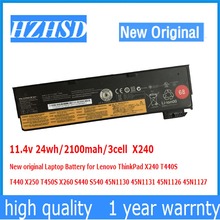 11.4v 24wh/2100mah/3cell  X240 New original Laptop Battery for Lenovo ThinkPad X240 T440S  T440 X250 T450S X260 S440 S540 2024 - купить недорого