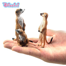 Figura de acción plástica pequeña de simulación de Meerkat para niños, accesorios de decoración, regalo moderno 2024 - compra barato