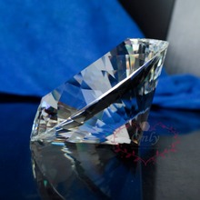 Perfeclan 80mm claro cristal puro diamante piedra preciosa pisapapeles joyería regalos de boda 2024 - compra barato