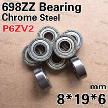 [CM698ZZ-P2]10PCS Free Shipping bearing steel R-1980ZZ 698-2Z bearing 8mm*19mm*6mm steel ball bearing 2024 - buy cheap