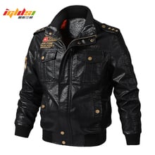 Military Army Pilot Bomber Jacket and Coats Men Spring Autumn Windproof Outwear Faux Leather Tactical Jacket Plus Size 6XL 2024 - buy cheap