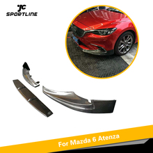 Front Bumper Lip Spoiler for Mazda 6 Atenza GT GX GS GS-L Touring Sedan 4 Door 2017 2018 2019 Carbon Fiber Splitters Apron 2024 - buy cheap