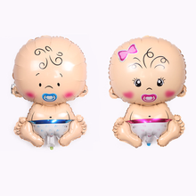 2pcs Big Size 45x68cm 3D Cartoon Newborns Baby Balloon Girl / Boy Gender Reveal Birthday Party Decoration Aluminum Foil Balloons 2024 - buy cheap