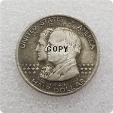 США 1921 Alabama памятная копия полудоллара монеты 2024 - купить недорого
