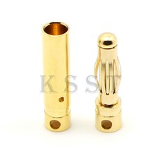 GC4010 Free Shipping 20 pairs 4.0mm 4mm Gold Plated Bullet Connector for RC battery ESC Plug 2024 - buy cheap