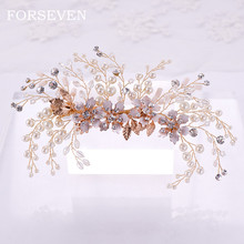 Flor pérola grampos de cabelo jóias femininas hairpins casamento jóias de cabelo strass pérola casamento cerimônia noiva enfeites de cabelo 2024 - compre barato