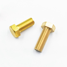 20pcs M4 brass hex screw bolts home decoration bolts screws 8mm-16mm length 2024 - buy cheap