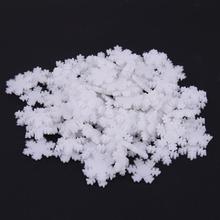 100Pcs Plastic Snowflake Pendant Christmas Snowflake Scrapbooking Ornaments christmas decorations for home New Year Supplies 2024 - buy cheap