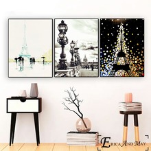 Paris Watercolor Painted Artwork Wall Art Canvas Painting Poster For Home Decor Posters And Prints Unframed Decorative Pictures 2024 - buy cheap