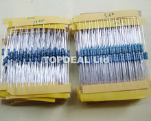 1/4W Metal Film Resistors Assorted kit 75 Values (1 ohm~ 10M ohm) 1% 10pcs/each value, total 750pcs 2024 - buy cheap