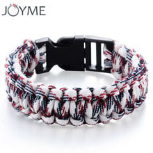 Paracord Bracelets KIT Military Emergency Survival Bracelet Men Women Unisex Rope Charm Bracelets 2024 - buy cheap