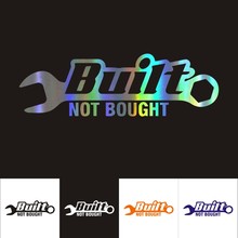 Car Stickers 20.4CM*6.4CM 3D Sticker Built Not Bought JDM Car Motorcycles Decoration Reflective Car Styling Custom Sticker 2024 - buy cheap