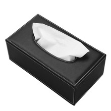 PU Leather Rectangular PU Leather Facial Tissue Box Napkin Holder for Home Office LTB004 2024 - buy cheap