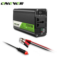 Onever-inversor de corriente para coche, convertidor de voltaje de 2000W CA 12V a 220V, con protección de circuito para reproductores de DVD, aspiradora de coche 2024 - compra barato