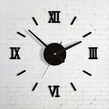 Quality acrylic wall clock diy clock fashion digital combination of a watch wall clock mute 2024 - buy cheap