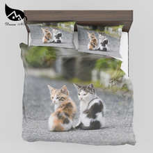 Dream NS Cute Cat Bedding Set High Definition 3D Printing Duvet Cover Accepts Customized Home Textiles Pillowcase Quilt Cover 2024 - buy cheap