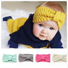 Free Shipping Cute Baby Headband Knitted Infant Turban Head Warm head band Toddler Headwear Hair Band Birthday Gift For Kids 2024 - buy cheap