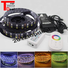 12V 5M RGBW Cool white 5050 600LED Double Row LED strip IP20 Non-waterproof + RF Touch controller+ power KIT 2024 - buy cheap