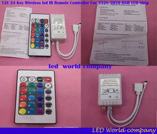 12V 24 Key Wireless led IR Remote Controller For 3528 5050 RGB LED Strip Light 2024 - buy cheap