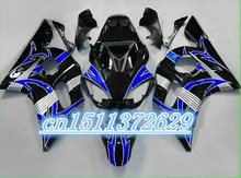 Обтекатели для кузова Bo черного и синего цвета для YZF R6 1998-2002 YZF R6 1998 1999 2000 2001 2002 2024 - купить недорого