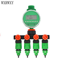 wxrwxy Garden tap automatic irrigation timer 4 way tap water pipe 4 way splitter cranes 1/4" hose Connector 8/11 1pcs 2024 - buy cheap