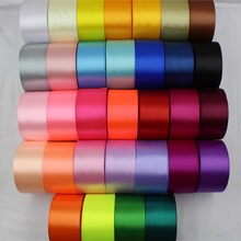 Cinta de seda para decoración de bodas, papel de regalo, materiales hechos a mano DIY, 32 colores, 50mm, 16697-B, 25 yardas 2024 - compra barato