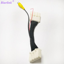 Biurlink Car DVD Camera Cable RCA AV-IN Adapter for Toyota CAMRY CROWN RAV4 PRADO COROLLA REIZ 2024 - buy cheap