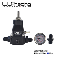 WLR гоночный Универсальный регулятор давления топлива + манометр + AN6 штуцер 30-70 PSI WLR7845 2024 - купить недорого