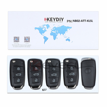 KEYECU-mando a distancia Universal serie NB para KD900 KD900 +, mando a distancia para NB02-ATT-Chrysler, 5 unidades por lote 2024 - compra barato