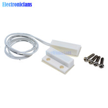 Sensor de MC-38 MC38 con cable, interruptor de N/O de puerta, alarma magnética de 330MM de longitud, 100V CC, normalmente cerrado, NC, normalmente abierto, 1 par 2024 - compra barato