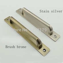 free shipping hole spacing 128mm(5") antique sliding door Fire door handles pulls stain silver unfold install door handles pulls 2024 - buy cheap