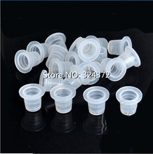 100pcs 9mm Small Size Clear White Tattoo Ink Cups Caps Supply tattoo ink cup accessories cup 2024 - buy cheap
