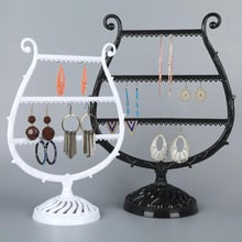 57 Holes 3 Tiers Plastic Earrings Holder Necklace Hanging Showcase Jewelry Organizer Bracelet Stand Display Rack - Medium 2024 - buy cheap