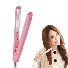 Mini alisador de cabelo e chapinha profissional, eletrônico, em cerâmica, estilo rosa 2024 - compre barato