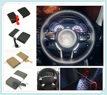 Car steering wheel cover / diameter 36cm 38cm 40cm for Audi A4 Avant A4 Cabriolet A6L A8L 2024 - buy cheap
