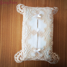 LongShow Creative Orginal Design Home Hotel Table Decorative Embroidered Lace Tissue Box Case Cover 2024 - buy cheap