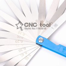 Free Shipping New 1pcs 200mm 17 Blades Spark Plug Thickness Gap Metric Filler Feeler Gauge 0.02 to 1mm 2024 - buy cheap