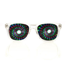 Óculos espirais de plástico para difusão a laser, óculos espirais de difusão a laser de arco-íris com 10 peças 2024 - compre barato