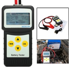 12V Automotive Vehicle Car Battery Tester MICRO-200 2 Clips USB Cable Car LCD Digital Battery Analyzer Auto Diagnostic Tool 2024 - buy cheap