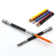 Extensor de lápis de cabeça dupla ajustável, ferramenta de esboço, escola, escritório, arte de escrita 2024 - compre barato