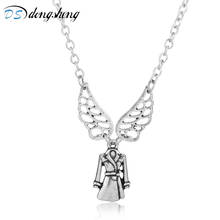 dongsheng Fashion Jewelry Necklace Supernatural Castiel Wings Angel Wicca Pendant Necklace Chain Choker Necklace for Men-30 2024 - buy cheap