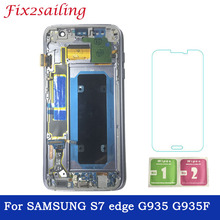 For SAMSUNG Galaxy s7 edge G935 G935F LCD Display Digitizer Touch Screen With Frame SUPER AMOLED LCD Display Free Shipping 2024 - buy cheap