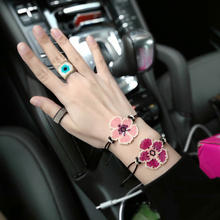 Fairywoo Pink Blossom Bracelet For Lover Gifts Woman Beaded Bracelets Delica Friendship Bracelet Handmade Drawstring Bracelets 2024 - buy cheap