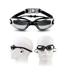 Анти-туман Swmming очки с ушной вилкой силиконовые очки для плавания при близорукости УФ-защита очки для дайвинга мужские и женские диоптрические очки для плавания 2024 - купить недорого
