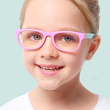 Детские очки для учеников, оправа для очков, детские очки с защитой от синего излучения, компьютерные оптические очки для маленьких мальчиков и девочек F011 2024 - купить недорого