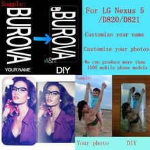 DIY diseño personalizado propio nombre personalizado impresión tu foto teléfono funda para LG Nexus 5/D820/ d821 2024 - compra barato