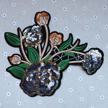 Clothing accessories,embroidery Sequins patch,plant flowers clothes stickers,2PCS/lot 2024 - buy cheap