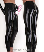 Latex Legging With Glued Penis Sheath Rubber Trousers Pants Plus Size 2024 - buy cheap