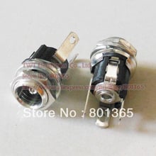 DC Female DC5.5/2.1 Jack Socket Panel-Mount Connector 5.5x 2.1mm ,DC chassis jack , 50pcs ,Free shipping 2024 - buy cheap