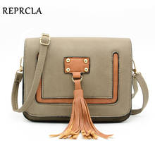 REPRCLA новая милая маленькая сумка через плечо с кисточками, высококачественные женские сумки-мессенджеры с клапаном, модные брендовые женские сумки через плечо 2024 - купить недорого